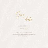 Save-our-Date-Karte zur Hochzeit feine Zweige 3