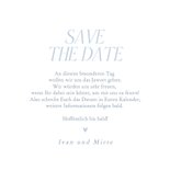 Save-the-Date Hochzeitskarte Schneeflocken Winter Foto 3