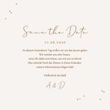 Save-the-Date-Karte Boho Kalender Pampasgras Rückseite