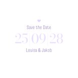 Save-the-Date-Karte Datum holografisch 3