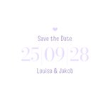 Save-the-Date-Karte Datum holografisch 3