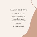 Save-the-Date-Karte Hochzeit Kalender filigrane Zweige 3