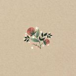 Save-the-Date-Karte mit eigenem Foto im botanischen Look Rückseite