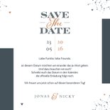 Save-the-Date-Karte mit Fotos grafisch 3