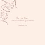 Save The Date Karte Tulpen Linienzeichnung Beige Hochzeit 2