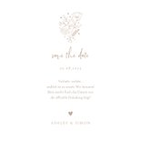 Save-the-Date-Karte zur Hochzeit altrosa Aquarell 3