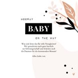 Schwangerschafts-Glückwunschkarte 'Hooray, baby on the way' 3