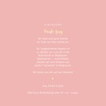 Taufeinladung babyrosa Foto & Herzen 3