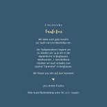 Taufeinladung dunkelblau Foto & Herzen 3