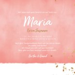 Taufeinladung Foto Goldfisch rosa Aquarell 3