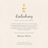 Taufeinladung Kreuz Fisch Wasser Foto innen 3