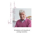 Trauerkarte Einladung Foto modern Typografisch 2