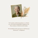 Trauerkarte Einladung Kranz Trockenblumen 2