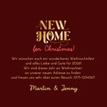 Umzugskarte Weihnachten Fotocollage Haus Schleifen 3