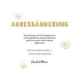 Umzugskarte Weihnachten Frohe Feiertage Haus & Schnee 3