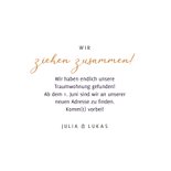 Umzugskarte zusammenziehen Schlüsselbund Herz 3