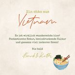 Urlaubskarte Foto mit Hut Asien Vietnam 3