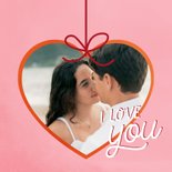 Valentinskarte Englisch Großes Herz 'I Love You' 2