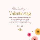 Valentinskarte fröhliche Blumen 3