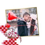 Valentinskarte 'Hot Slice' Pizzastück 2