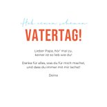 Vatertagskarte lachende Herzen 3