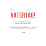 Vatertagskarte lachende Herzen 3