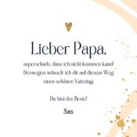 Vatertagskarte typografisch 'Papa, I love you' Marmor 3