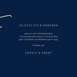 Verlobungskarte Goldene Schrift 3