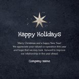 'Warm wishes' Firma Foto-Weihnachtskarte mit Sternen  3