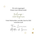 Weihnachts-Umzugskarte 'Merry New Home' Schlüssel & Fotos 3