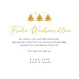 Weihnachtsgrußkarte drei Tannenbäume 3