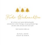 Weihnachtsgrußkarte drei Tannenbäume 3
