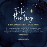 Weihnachtsgrußkarte Firmenlogo Foto 2026 Danke Sterne 3
