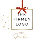 Weihnachtsgrußkarte geschäftlich Auto im Schnee 2