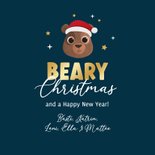 Weihnachtskarte 'Beary Christmas' 3