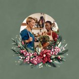 Weihnachtskarte Blumenhandel geschäftlich Florist 2