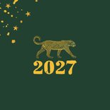 Weihnachtskarte botanisch mit Leopard 2