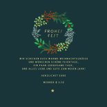 Weihnachtskarte botanischer Weihnachtskranz 3