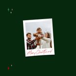 Weihnachtskarte Buchstaben grün mit Sternchen 2