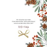 Weihnachtskarte 'Christmas Greetings' mit Foto 3