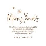 Weihnachtskarte Fotocollage 2026 mit Sternen 3