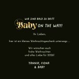 Weihnachtskarte Fotocollage Ultraschall 'Baby on the way' 3