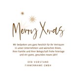 Weihnachtskarte Fotokarte 2026 mit Logo Sterne 3