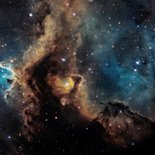 Weihnachtskarte Galaxie goldene 2027 Danke 2