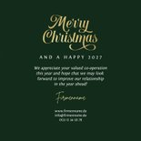 Weihnachtskarte geschäftlich Schreibschrift Vintage 3