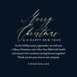 Weihnachtskarte Geschäftspartner Weihnachtskugel mit Gold 3