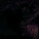 Weihnachtskarte Goldherz Lichtblick Trost Lila 2