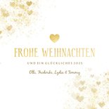 Weihnachtskarte großes Herz kleine Herzen 3