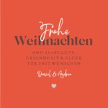 Weihnachtskarte Herz botanisch 3