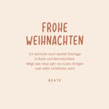 Weihnachtskarte Kerze 'Frohes Fest' 3